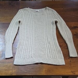 Caslon Cream Knit Sweater Size Small